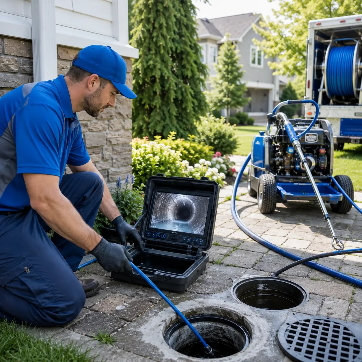 Outdoor drain cleaning professionals serving Sandy Ridge, PA