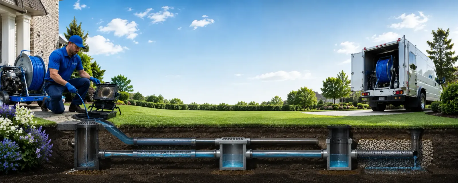 Outdoor drain cleaning information for Sandy Ridge, PA